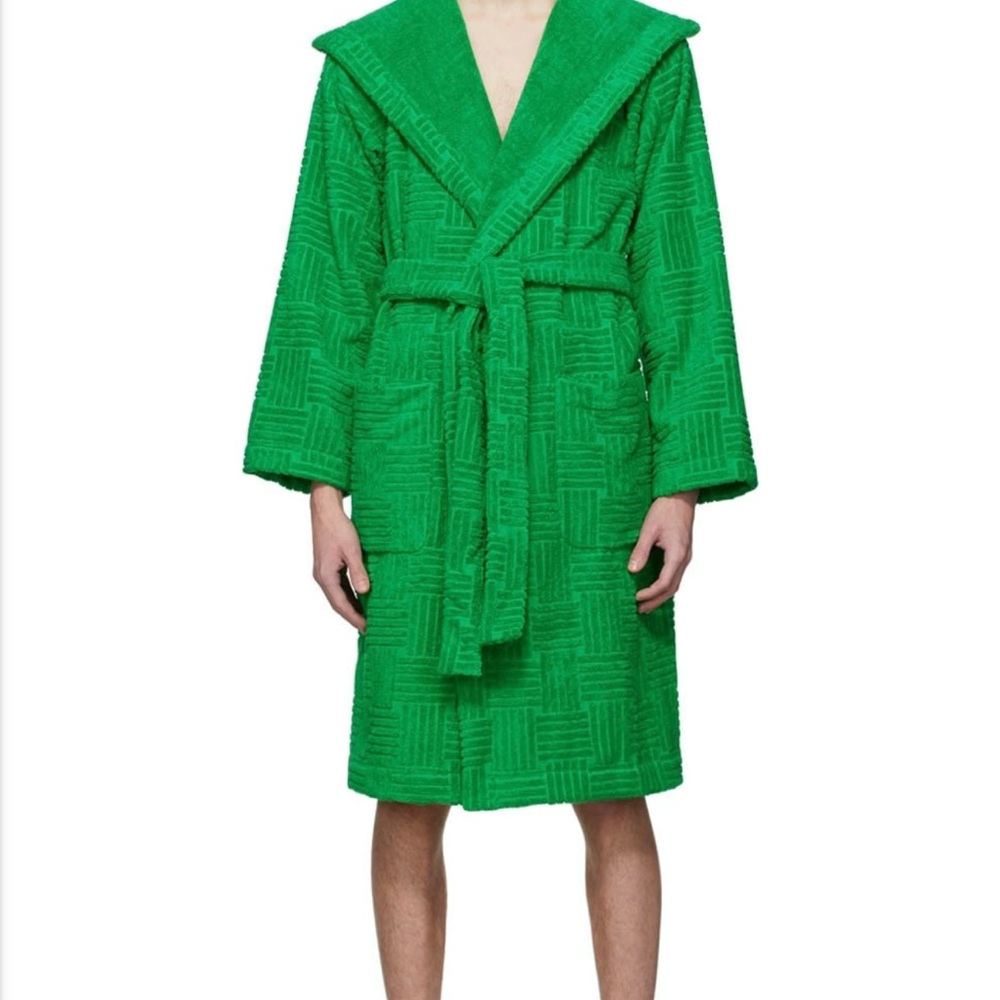 Bottega Veneta Green Textured Robe